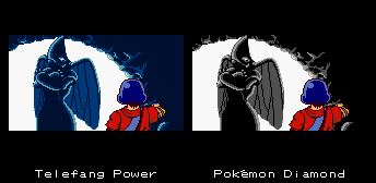 A comparison of the original intro and the bootleg intro. Note the different colors.